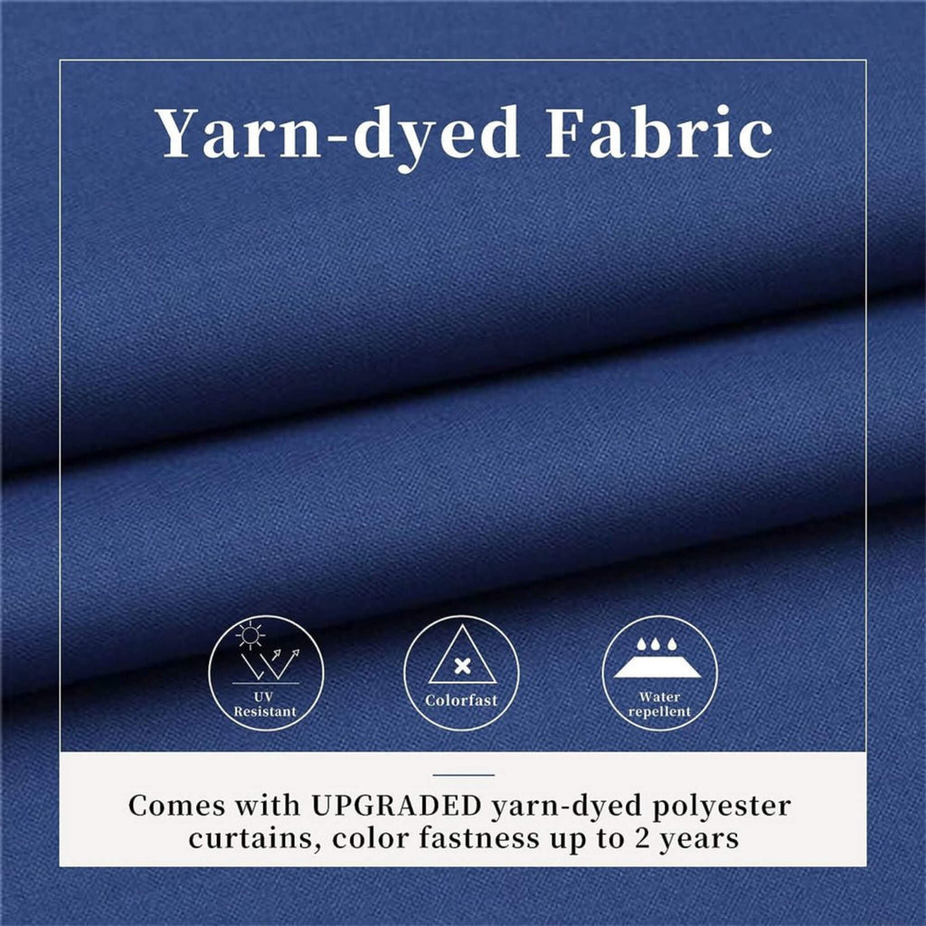 [12X20FT] Heavy-Duty Outdoor Backyard Hardtop Gazebo With Netting And Curtains (SAK18352) - Saksby Wholesale - Yarn Dyed Fabric