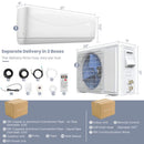 12000 BTU Mini Split Wall Mounted Air Conditioner & Ductless Heater W/ 5 Operation Modes (SAK53842) - Saksby Wholesale - Dimension View
