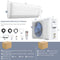 12000 BTU Mini Split Wall Mounted Air Conditioner & Ductless Heater W/ 5 Operation Modes (SAK53842) - Saksby Wholesale - Dimension View