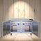 12.9 Cu.Ft 2 Door Commercial Stainless Steel Worktop Undercounter Refrigerator, 48" (95413725) - Demonstration View