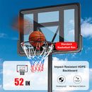12FT Portable Adjustable Indoor/Outdoor Basketball Hoop W/ Wheels (95761428) - SAKSBY.com - Basketball Hoops - SAKSBY.com