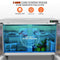 12.9 Cu.Ft 2 Door Commercial Stainless Steel Worktop Undercounter Refrigerator, 48" (SAK13725) - Saksby Wholesale - Storage View