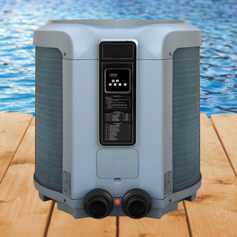 137K BTU Premium Above Ground Swimming Pool Heater Pump (SAK95746) - Saksby Wholesale - Pool View