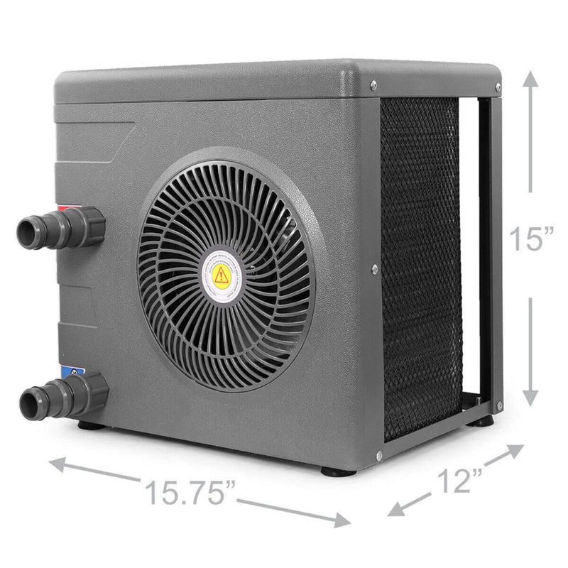 14,8KBTU Premium Above Ground Swimming Pool Heater Pump (SAK97584) - Saksby Wholesale - Dimensions View