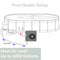 14,8KBTU Premium Above Ground Swimming Pool Heater Pump (SAK97584) - Saksby Wholesale - Set Up View