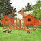 144" Large Wooden Outdoor Chicken Coop Cage W/ Nesting Box (92382417) - SAKSBY.com - Chicken Coop - SAKSBY.com