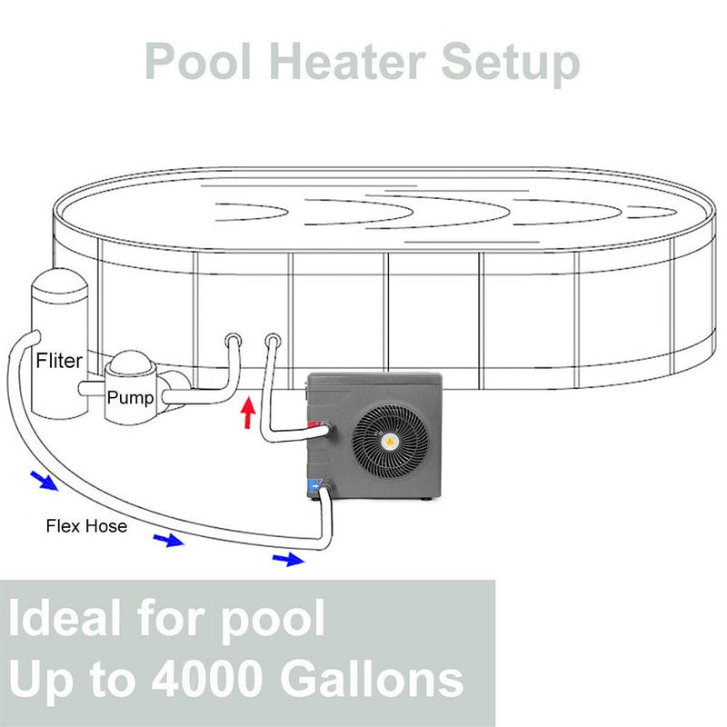 14,8KBTU Premium Above Ground Swimming Pool Heater Pump (97584623) - SAKSBY.com - Pool Heaters - SAKSBY.com