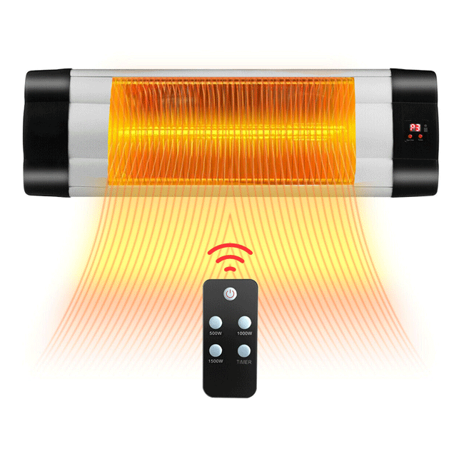 1500W Wall Mounted Electric Infrared Patio Heater