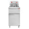 150K BTU Commercial Stainless Steel Gas Powered Floor Deep Fryer With Baskets, 90-95 LBS (95364271) - SAKSBY.com - Front View