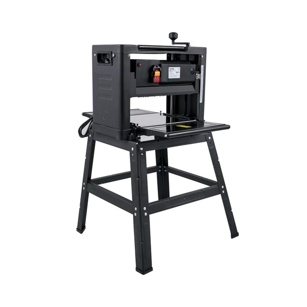 15AMP Heavy Duty Electric Thickness Planer Benchtop W/ Stand, 13" (SAK22701) - Saksby Wholesale - Side Back View