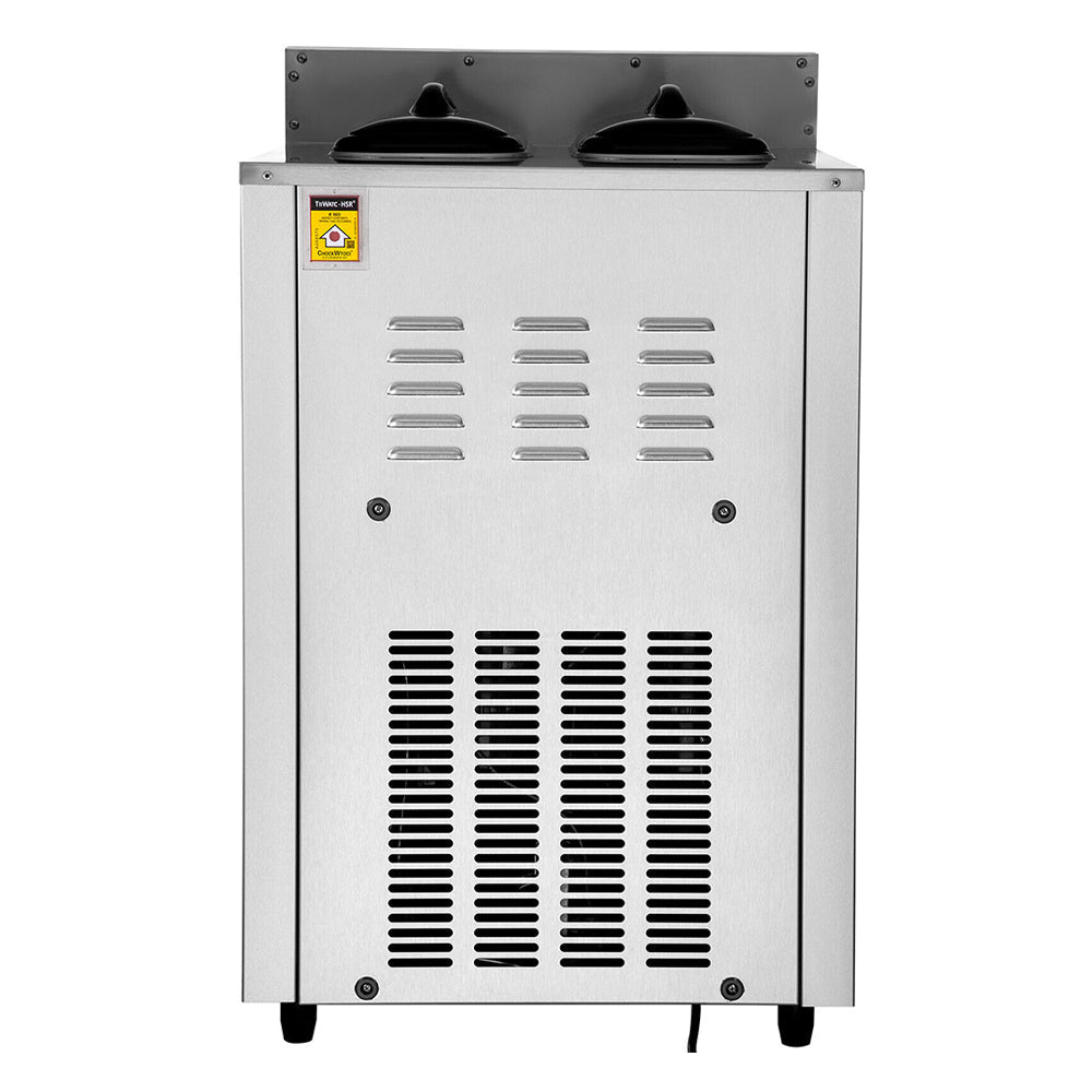 16L Commercial Double Frozen Margarita Ice Slushie Drink Maker Machine, 1155W Back View