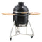 18" Portable Round Ceramic Outdoor Barbecue Smoker Grill For Patio (97258631) - SAKSBY.com - BBQ Grills - SAKSBY.com
