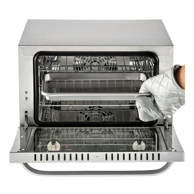 19 Qt Heavy Duty Commercial Stainless Steel Countertop Convection Toaster Oven (97251683) - Front View