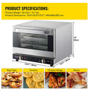 19 Qt Heavy Duty Commercial Stainless Steel Countertop Convection Toaster Oven (97251683) - SAKSBY.com - PArts View