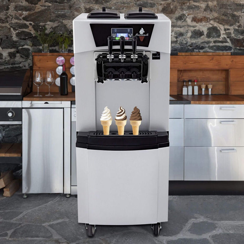 20-30L/H 2450W Commercial Soft Serve Ice Cream Machine Maker (SAK17494)- Saksby Wholesale - Actual Setup