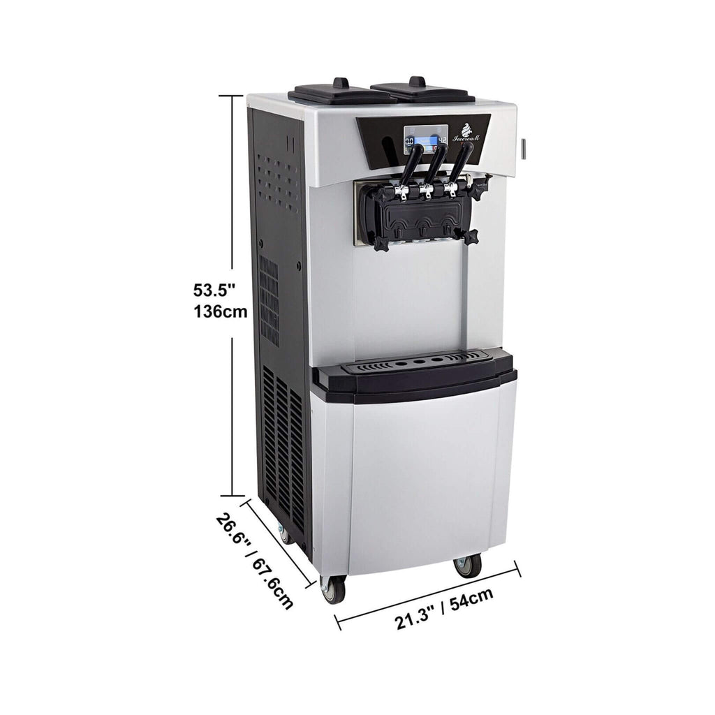 20-30L/H 2450W Commercial Soft Serve Ice Cream Machine Maker (SAK17494)- Saksby Wholesale - 
Dimensions