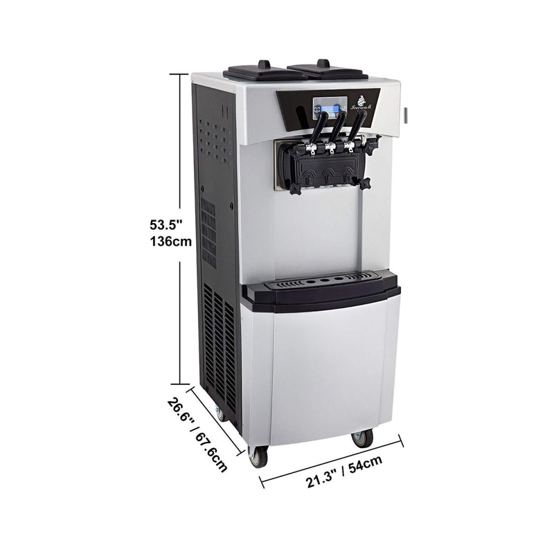 20-30L/H 2450W Commercial Soft Serve Ice Cream Machine Maker (SAK17494)- Saksby Wholesale - 
Dimensions
