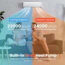 23000 BTU Mini Split Wall Mounted Air Conditioner & Ductless Heater W/ 5 Operation Modes (93752810) - Comparison View
