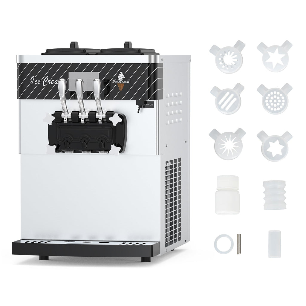 3 Flavor Soft Serve Commercial Ice Cream Maker Machine (97582146) - SAKSBY.com - Ice Cream Makers - SAKSBY.com