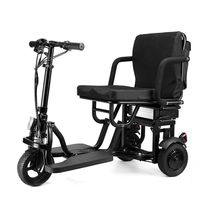 EZG 3-Wheel Electric Heavy Duty Lightweight Powered Mobility Scooter For Adults, 280LBS (SAK47361) - Saksby Wholesale - Front Left View