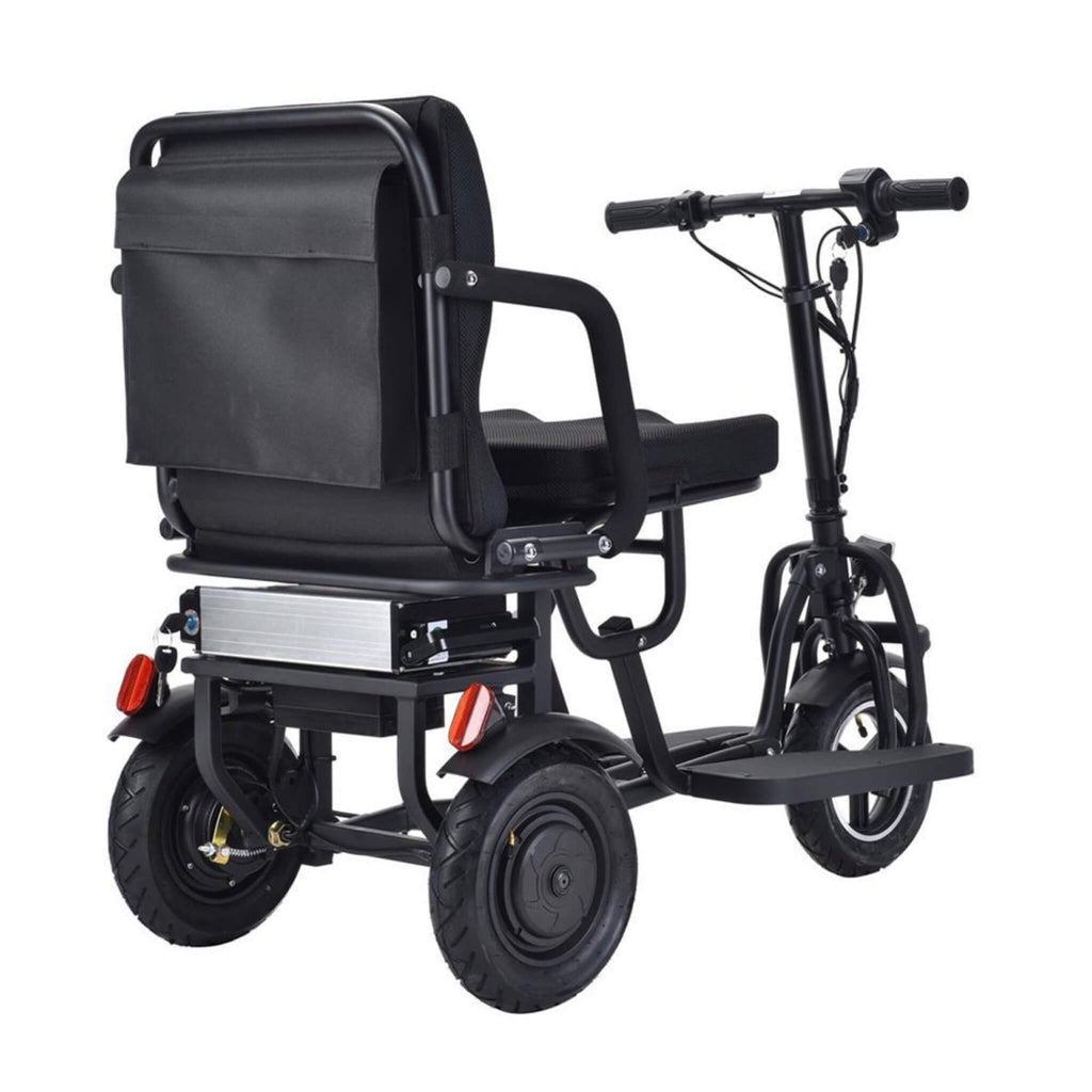 EZG 3-Wheel Electric Heavy Duty Lightweight Powered Mobility Scooter For Adults, 280LBS (SAK47361) - Saksby Wholesale - Back Right View