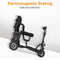 EZG 3-Wheel Electric Heavy Duty Lightweight Powered Mobility Scooter For Adults, 280LBS (SAK47361) - Saksby Wholesale - Braking View