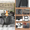 30K BTU Premium Outdoor Patio Gas Fire Pit Table With Fire Glass And Cover, 32" (SAK17432) - Saskby Wholesale - Parts View