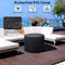 30K BTU Premium Outdoor Patio Gas Fire Pit Table With Fire Glass And Cover, 32" (SAK17432) - Saskby Wholesale - PVC Cover View