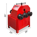 35-Inch Heavy-Duty Electric Multi-Function Industrial Square Pipe Tube Bender Machine W/ Die Set (SAK16482) - Saskby Wholesale - Dimensions View
