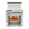 36 Inch Commercial Liquid Gas Restaurant 2 Burner Range With Standard Oven (91035746) - Front View