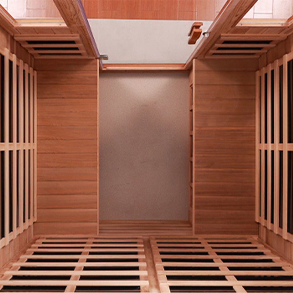 4-Person Luxury Low EMF Outdoor FAR Infrared Home Sauna With Bluetooth Audio, 2050W (96415372) - SAKSBY.com - Saunas - SAKSBY.com