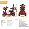 4-Wheel Heavy Duty 48V20AH Electric All-Terrain Mobility Scooter, 500W (93647251) - SAKSBY.com - Detail View