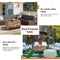 40" Rectangular Propane Fire Pit Table W/ Rocks & Gas Kit, 50K BTU (SAK21411) - Saksby Wholesale - Patio View