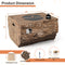 40" Rectangular Propane Fire Pit Table W/ Rocks & Gas Kit, 50K BTU (95421411) - SAKSBY.com - Propane Fire Pits - SAKSBY.com