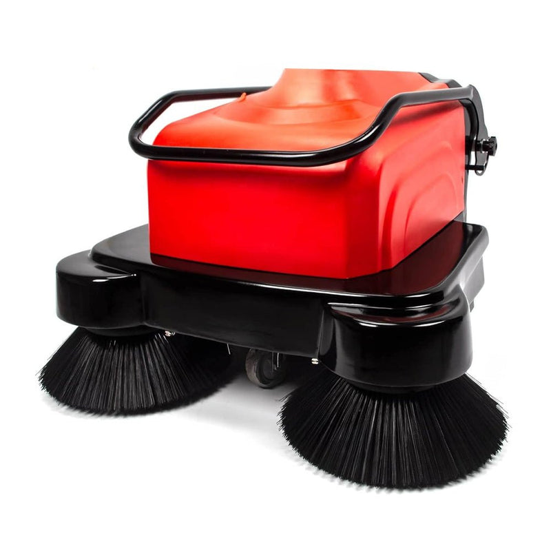 41 Inch Heavy Duty Battery Powered Walk-Behind Industrial Floor Sweeper W/ Water Sprinklers Zoom Parts View