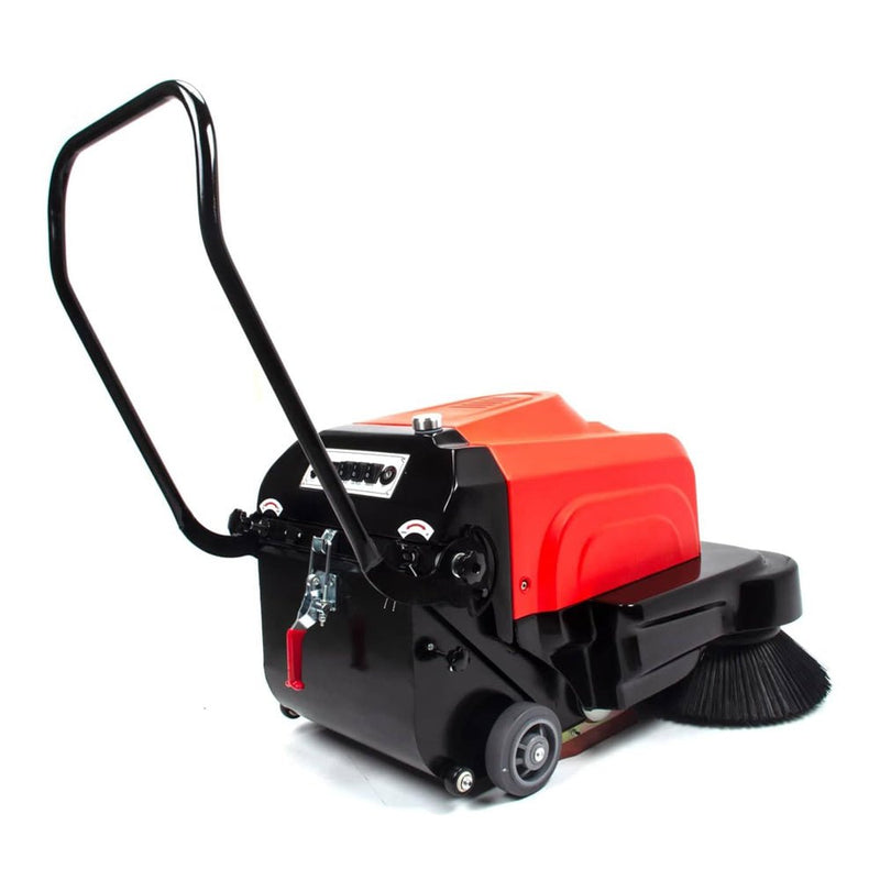 41 Inch Heavy Duty Electric Powered Walk-Behind Industrial Floor Sweeper W/ Water Sprinklers (92516273) - Side View