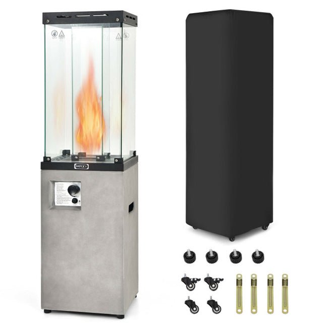 41,000 BTU Outdoor Propane Gas Patio Heater W/ Lockable Wheels (98052550) - SAKSBY.com - Home Improvement - SAKSBY.com