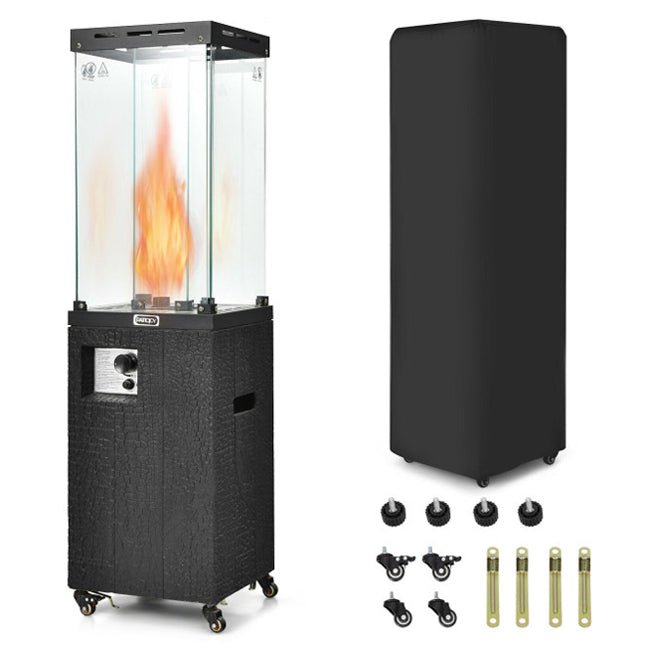 41,000 BTU Outdoor Propane Gas Patio Heater W/ Lockable Wheels (98052550) - SAKSBY.com - Home Improvement - SAKSBY.com