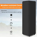 41K BTU Outdoor Propane Gas Patio Heater W/ Lockable Wheels (SAK98052) - Saksby Wholesale - Weather-Resistant Cover