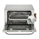 43Qt Heavy Duty Commercial Stainless Steel Countertop Convection Toaster Oven (97251483) - SAKSBY.com - Front View