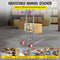 441LBS Heavy Duty Manual Material Stacker Winch Lift, 106.5" (96054213) - SAKSBY.com - Material Lift - SAKSBY.com