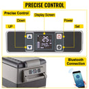 47.5QT MINI PORTABLE COMPACT 12V CAR REFRIGERATOR FREEZER COOLER, 45L (SAK68145) - Saksby Wholesale - Precise Control View