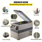 47.5QT MINI PORTABLE COMPACT 12V CAR REFRIGERATOR FREEZER COOLER, 45L (SAK68145) - Saksby Wholesale - Design View