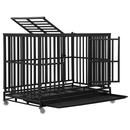 48" Large Heavy Duty Steel Dog Crate Kennel - SAKSBY.com - Pet Carriers & Crates - SAKSBY.com