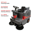 49-Inch Heavy-Duty 1400W Electric Industrial Ride-On Floor Sweeper With Dustbin (SAK18436) - Saksby Wholesale - Specifications
