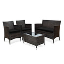 4PC Outdoor Rattan Patio Furniture Set With Cushions & Coffee Table (92175463) - SAKSBY.com - Outdoor Furniture - SAKSBY.com