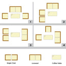4 PCS Outdoor Rattan Patio Furniture Set With Cushions & Coffee Table (SAK75463) - Saksby Wholesale - Features View