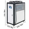 5 Ton Smart Air-Cooled SS Industrial Water Chiller With LCD Display & 53L Water Tank, 5HP (SAK26458) SAKSBY - Dimensions View