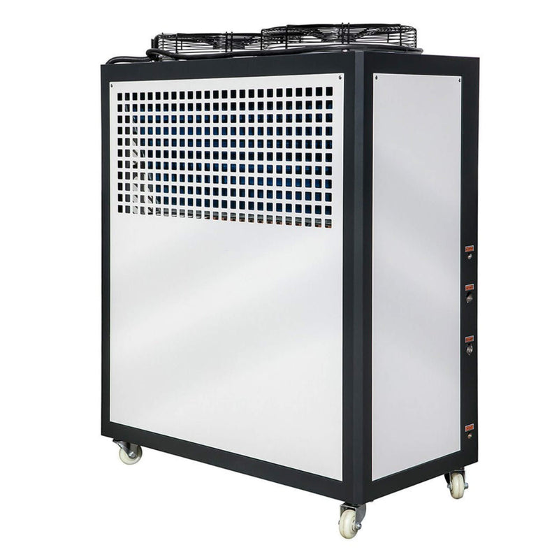 5 Ton Smart Air-Cooled SS Industrial Water Chiller With LCD Display & 53L Water Tank, 5HP (SAK26458) SAKSBY - Front Right View