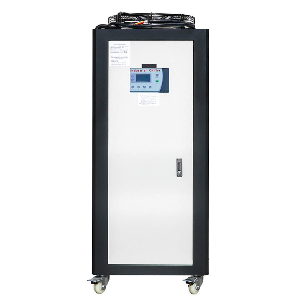 5 Ton Smart Air-Cooled SS Industrial Water Chiller With LCD Display & 53L Water Tank, 5HP (SAK26458) SAKSBY - Front View